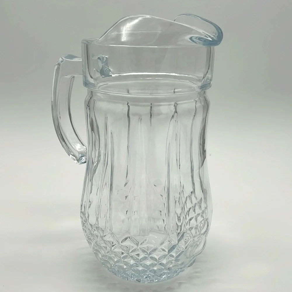 Gibson Home Brunson Glass Pitcher - Diamond Pattern